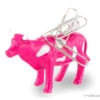 Aimant à Trombones Vache Rose -Animalière Décoration Magasin file 1031