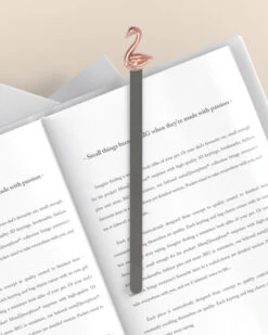 Marque Page Cygne Or Rose -Animalière Décoration Magasin file 107