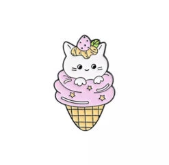 Pins Chat Cornet De Glace