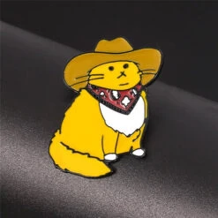 Pins Chat Cowboy -Animalière Décoration Magasin file 1327
