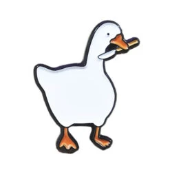 Pins Canard Blanc Avec Couteau -Animalière Décoration Magasin file 1330