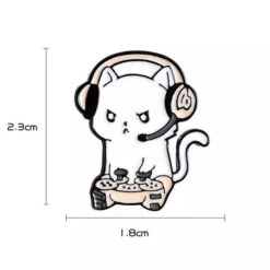 Pins Chat Gamer -Animalière Décoration Magasin file 1393