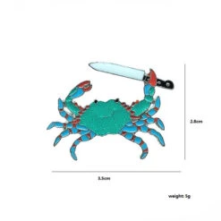 Pins Crabe Couteau -Animalière Décoration Magasin file 1432