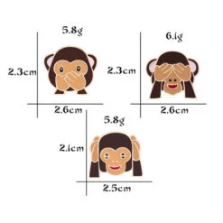 Pins Singes Emoji -Animalière Décoration Magasin file 1439