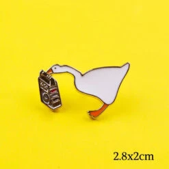 Pins Canard Blanc Avec Ghetto Blaster -Animalière Décoration Magasin file 1445