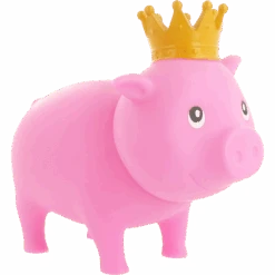 Cochon Rose Couronne -Animalière Décoration Magasin file 150