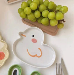 Petite Assiette Canard Blanc