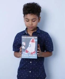 Veilleuse Fusée Rouge -Animalière Décoration Magasin file 1741