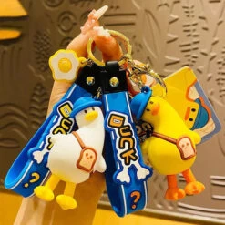 Porte Clés Canard Tordu Blanc -Animalière Décoration Magasin file 1954