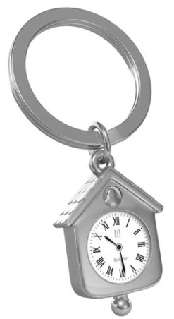 Porte Clés Horloge Argenté -Animalière Décoration Magasin file 1963