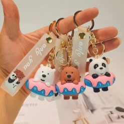 Porte Clés Ours Brun Donuts -Animalière Décoration Magasin file 1980