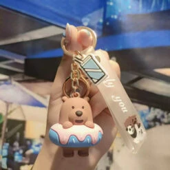 Porte Clés Ours Brun Donuts -Animalière Décoration Magasin file 1981