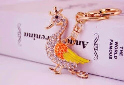 Porte-Clés Canard Couronne Strass -Animalière Décoration Magasin file 2001