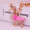 Porte-Clés Canard Couronne Strass Rose -Animalière Décoration Magasin file 2012