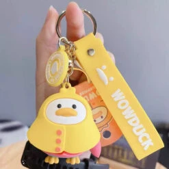 Porte Clés Canard Ciré Jaune -Animalière Décoration Magasin file 2021