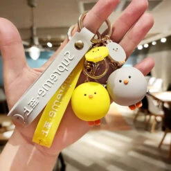 Porte Clés Canard Boule Jaune -Animalière Décoration Magasin file 2047