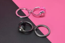 Porte-clés Casque Audio Rose -Animalière Décoration Magasin file 2060