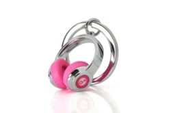 Porte-clés Casque Audio Rose -Animalière Décoration Magasin file 2061