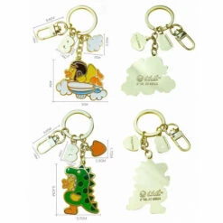 Porte Clés B.Duck Métal -Animalière Décoration Magasin file 2079