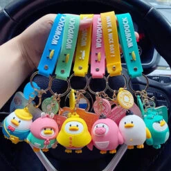 Porte Clés Canard Écolier -Animalière Décoration Magasin file 2111