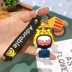 Porte Clés Canard LaLafanfan Casque -Animalière Décoration Magasin file 2115