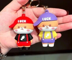 Porte Clés Chien Ado Violet -Animalière Décoration Magasin file 2139