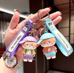 Porte Clés Chien Ado Violet -Animalière Décoration Magasin file 2140