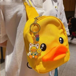 Porte Clefs Canard Chat Chanceux -Animalière Décoration Magasin file 2283