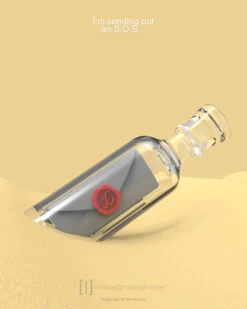 Porte Clés Bouteille à La Mer -Animalière Décoration Magasin file 2318