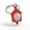 Porte Clés Horloge Rouge -Animalière Décoration Magasin file 2339