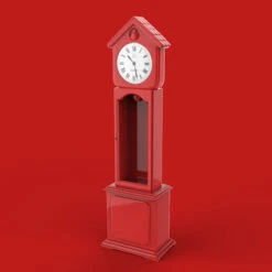 Porte Clés Horloge Rouge 9 Porte Clés Horloge Rouge -Animalière Décoration Magasin file 2341