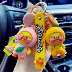 Porte Clés Canard Orange -Animalière Décoration Magasin file 235