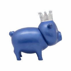 Cochon Diamant Bleu Couronne -Animalière Décoration Magasin file 245