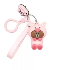 Porte Clés Ours Cochon Brown -Animalière Décoration Magasin file 2456