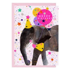 Carte D'Anniversaire Éléphant