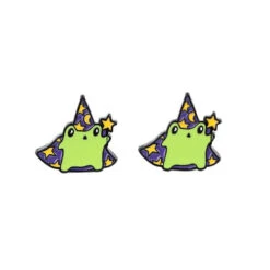 Boucle D'oreilles Grenouille Sorcier -Animalière Décoration Magasin file 2468