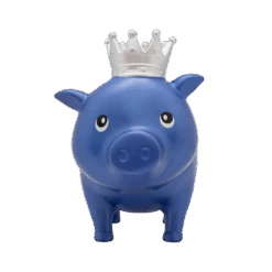 Cochon Diamant Bleu Couronne -Animalière Décoration Magasin file 247