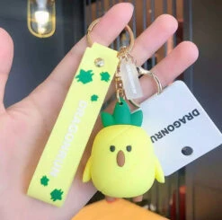 Porte Clés Poussin Ananas