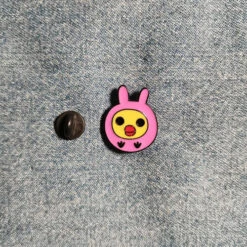 Pins Poussin Lapin Rose -Animalière Décoration Magasin file 2559