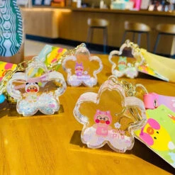 Porte Clés Canard Cochon Flacon -Animalière Décoration Magasin file 2575