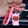 Porte Clés Ours Cochon -Animalière Décoration Magasin file 2577
