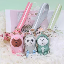 Porte Clés Ours Cochon -Animalière Décoration Magasin file 2581