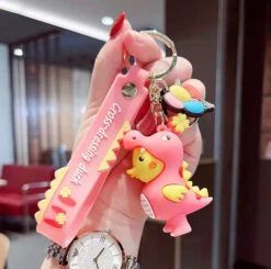 Porte Clés Canard T-Rex -Animalière Décoration Magasin file 2646