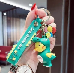 Porte Clés Canard T-Rex -Animalière Décoration Magasin file 2647