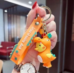 Porte Clés Canard T-Rex -Animalière Décoration Magasin file 2648