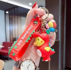 Porte Clés Canard T-Rex -Animalière Décoration Magasin file 2649