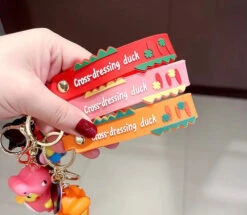 Porte Clés Canard T-Rex -Animalière Décoration Magasin file 2652