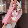 Porte Clés Pingouin Licorne Rose -Animalière Décoration Magasin file 2677