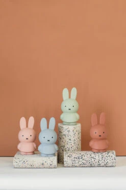 Tirelire Lapin Miffy Bleu Argenté -Animalière Décoration Magasin file 2700
