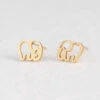 Boucles D'Oreilles Éléphant -Animalière Décoration Magasin file 2768